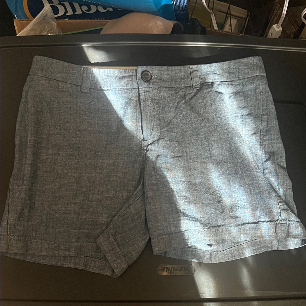 Chambray Casual Shorts